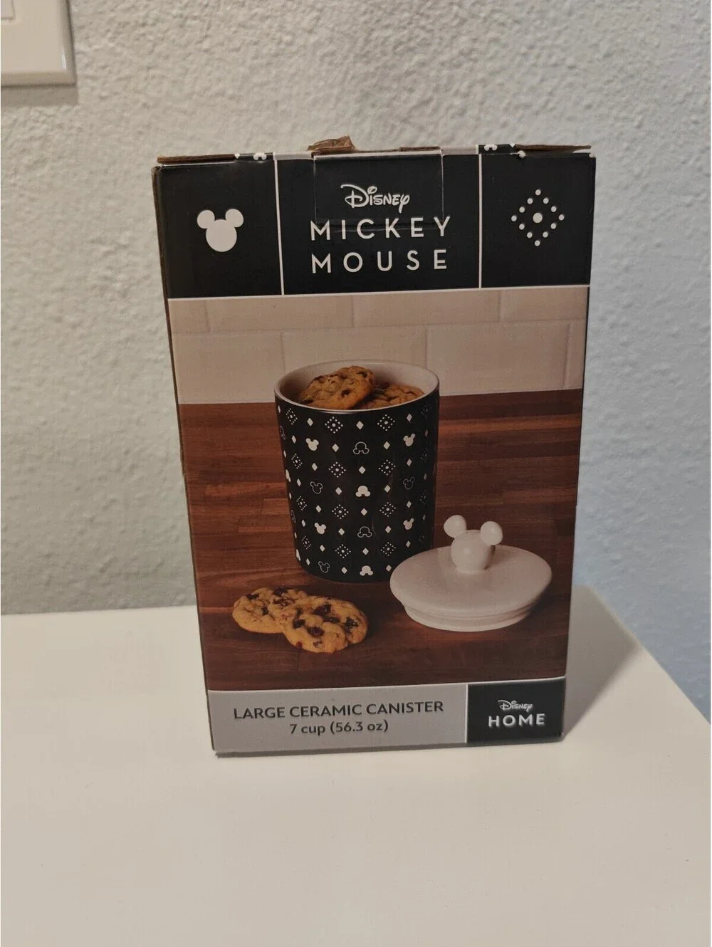 Disney Mickey Mouse Large Ceramic Canister with Lid 7 Cup 56